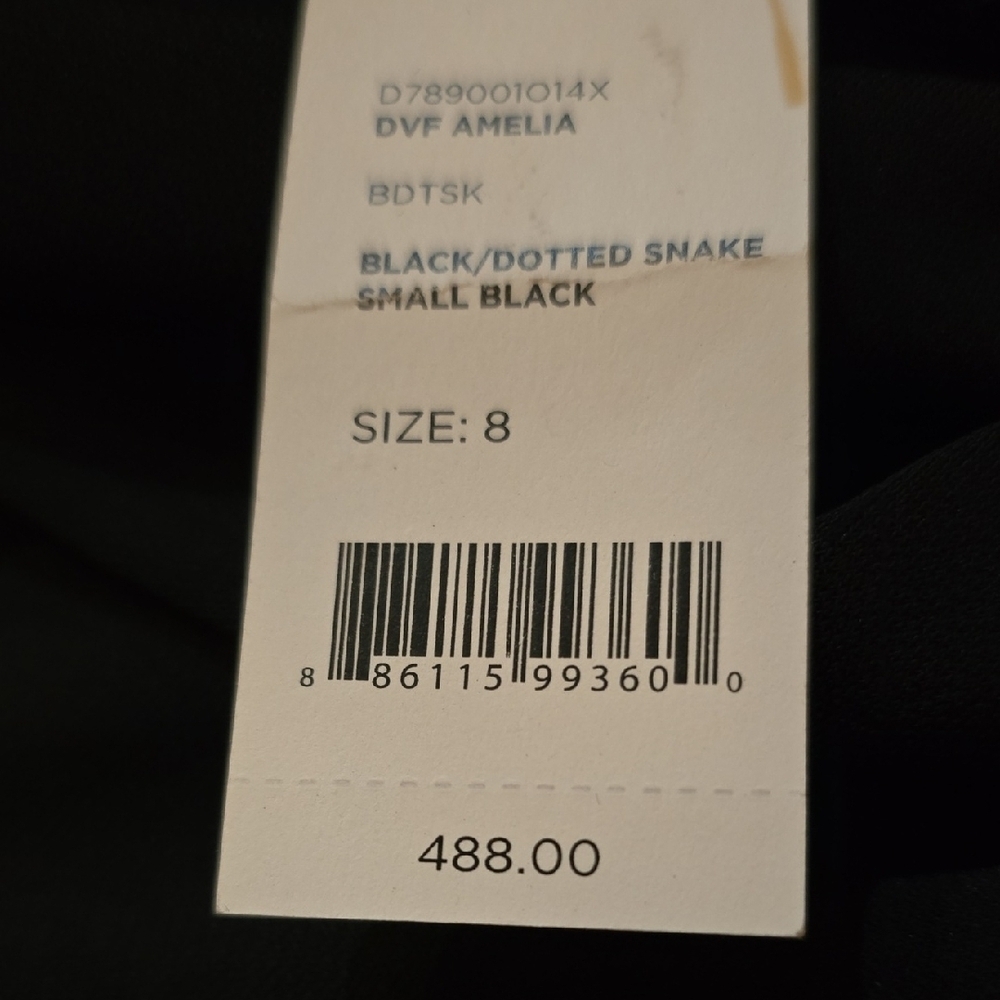 DIANE von FURSTENBERG Black and White Long Sleeve Dress - Picture 5 of 5